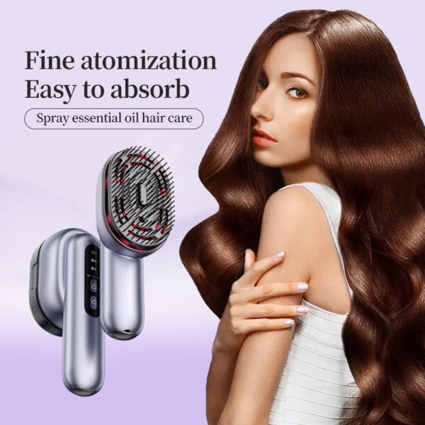 Essential Oil Mist Scalp Massage Comb – Nourishing Head Spa Brush - Image 2