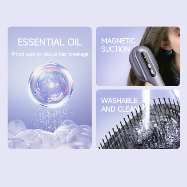 Essential Oil Mist Scalp Massage Comb – Nourishing Head Spa Brush - Image 3